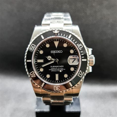 seiko watch that looks like rolex submariner|seiko submariner price.